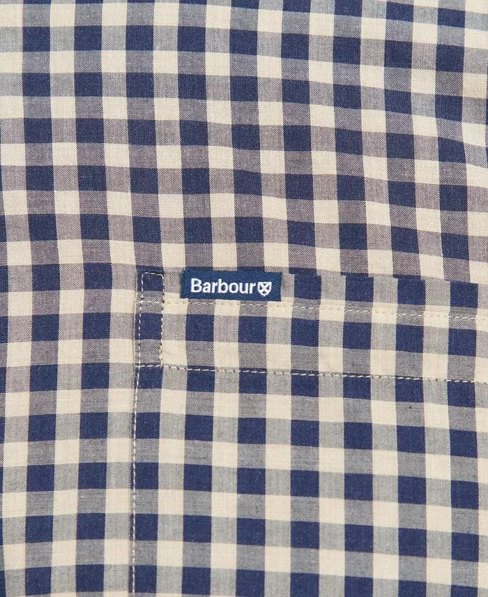 Merryton Tailored LongSleeved Shirt Blue Men Barbour Shirts