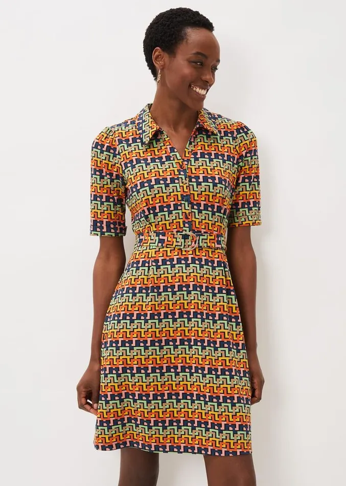 Milano Geo Dress Multicoloured Women Phase Eight Dresses