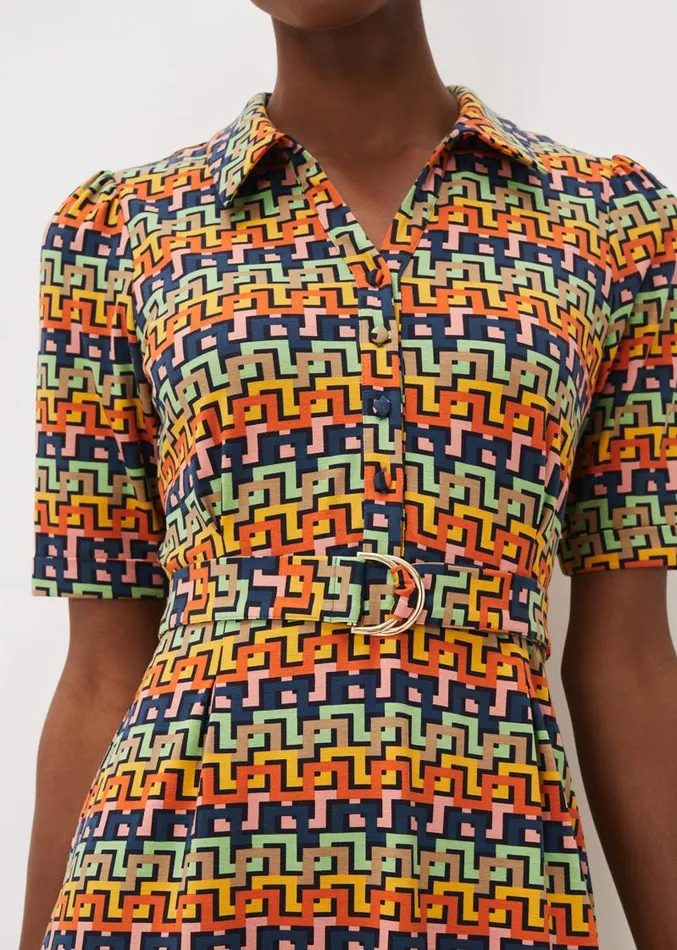 Milano Geo Dress Multicoloured Women Phase Eight Dresses