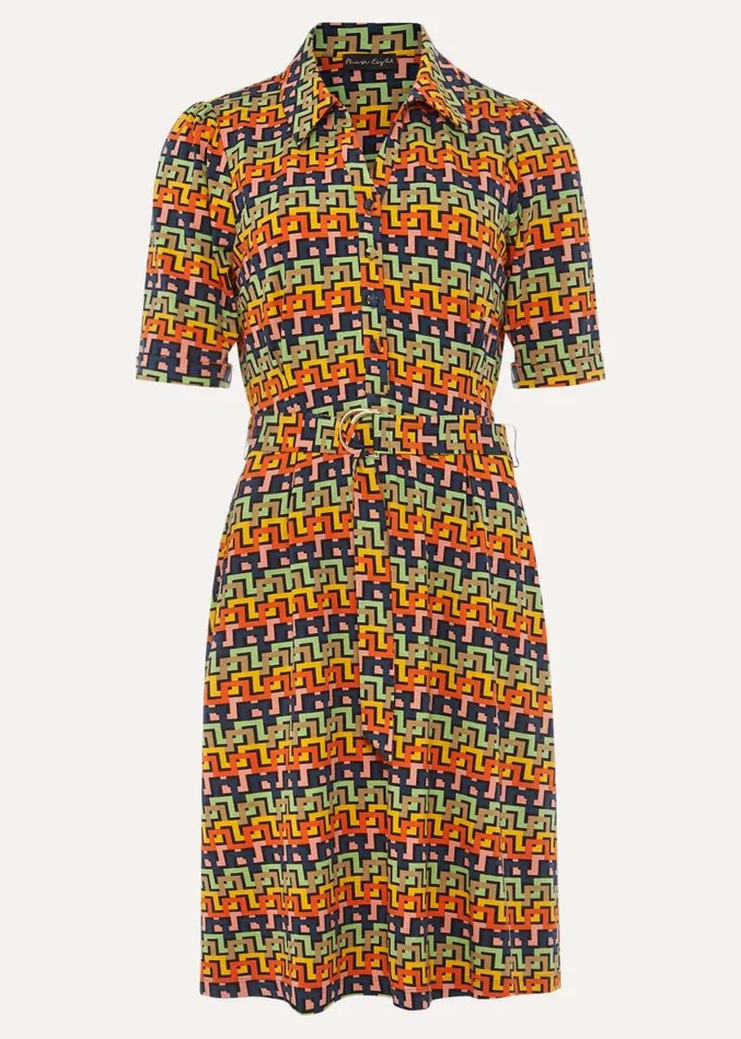 Milano Geo Dress Multicoloured Women Phase Eight Dresses