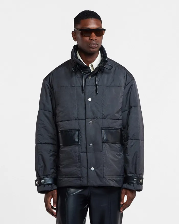 Milco Tech Parachute Jacket Off Black Men Nanushka Outerwear and Jackets