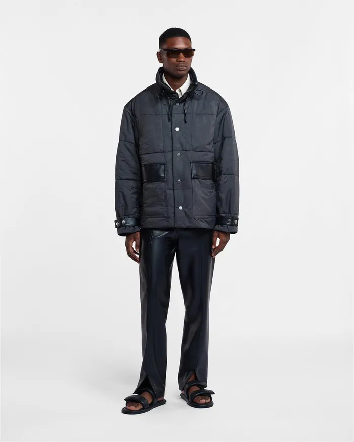 Milco Tech Parachute Jacket Off Black Men Nanushka Outerwear and Jackets