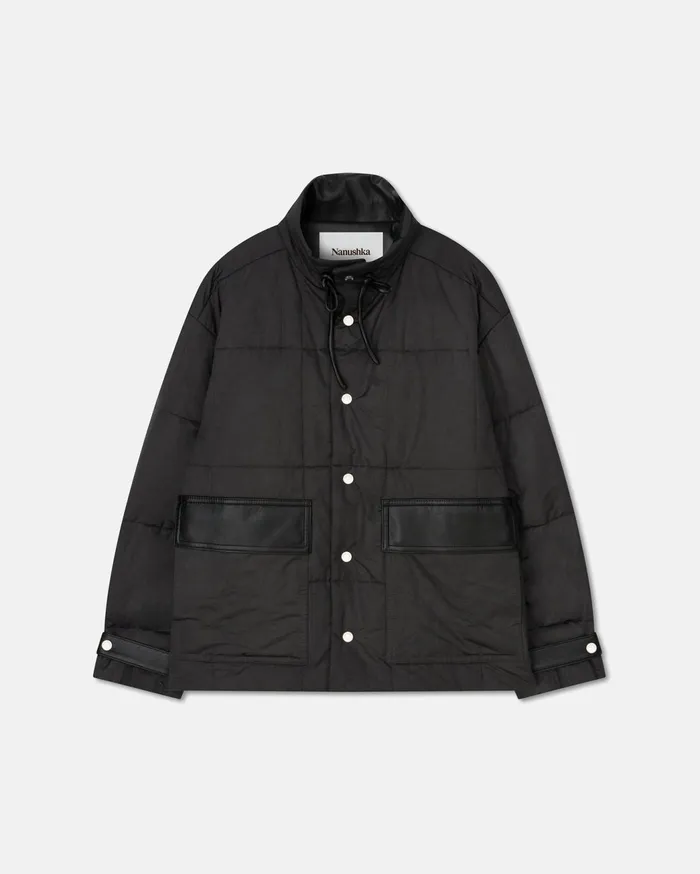 Milco Tech Parachute Jacket Off Black Men Nanushka Outerwear and Jackets