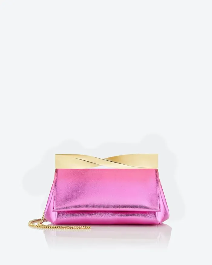 Mini Twist Clutch Fuchsia Women Aquazzura Shoulder Bags
