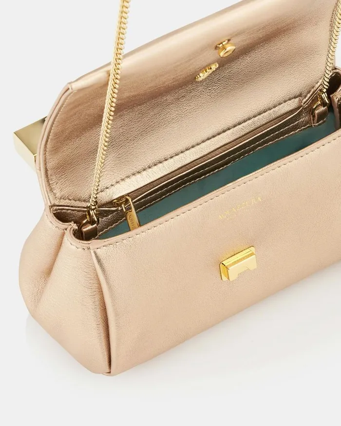 Mini Twist Clutch Gold Women Aquazzura Shoulder Bags Mini Twist Clutch Gold Women Aquazzura Shoulder Bags