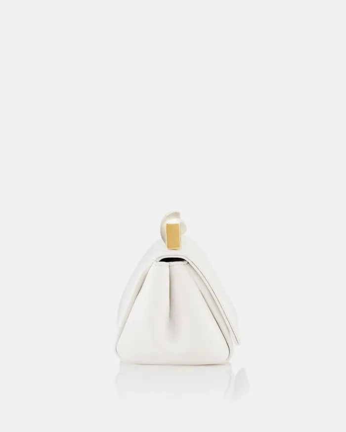 Mini Twist Clutch White Women Aquazzura Clutch Bags