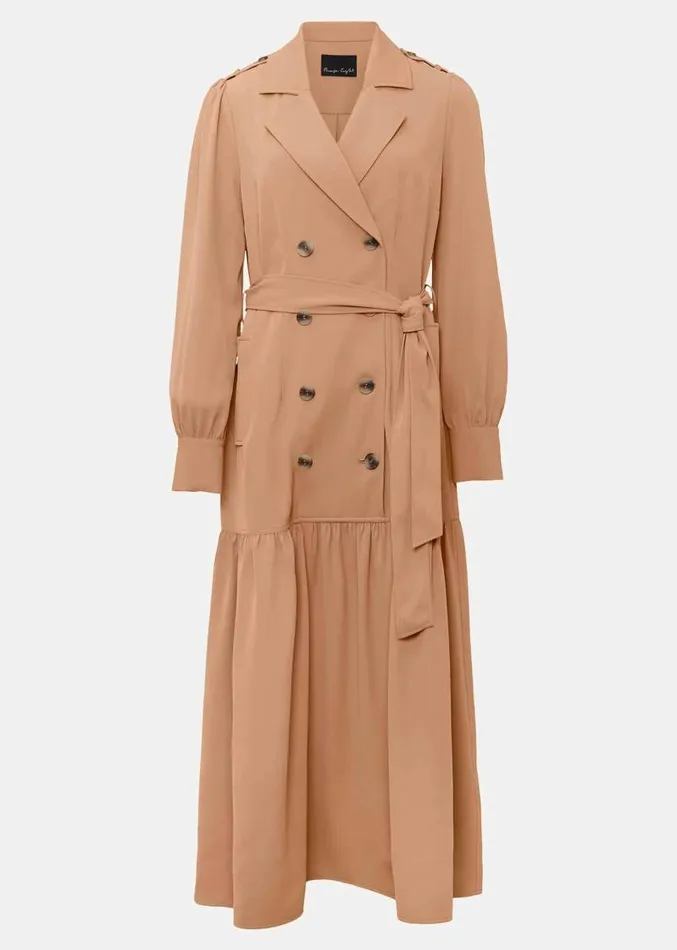 Morgan Trench Midi Dress Camel Women Phase Eight Dresses