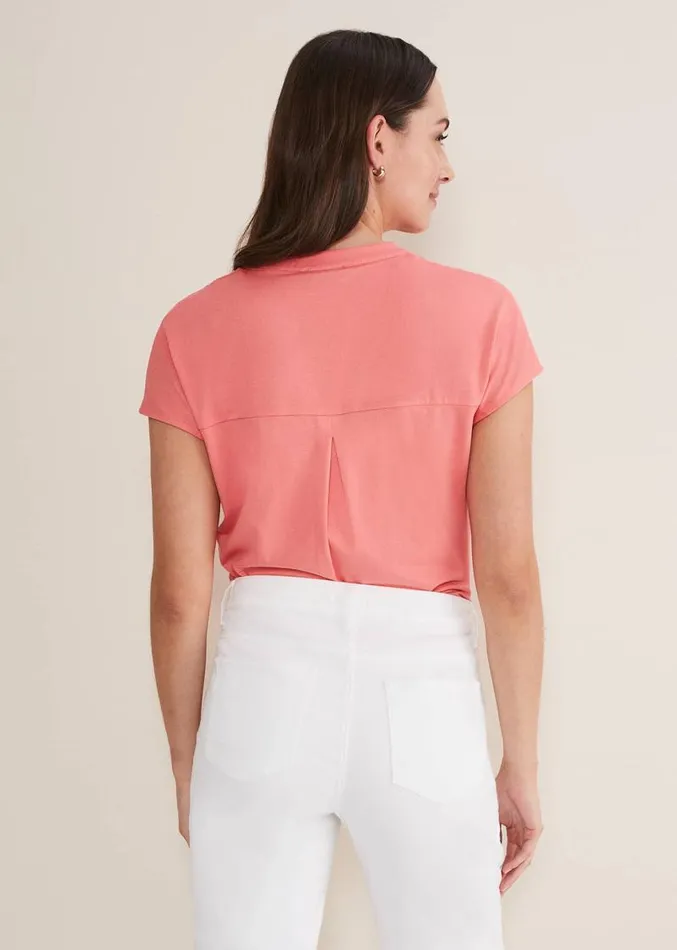 Mylah Burnout Abstract Top Apricot Women Phase Eight Tops and TShirts