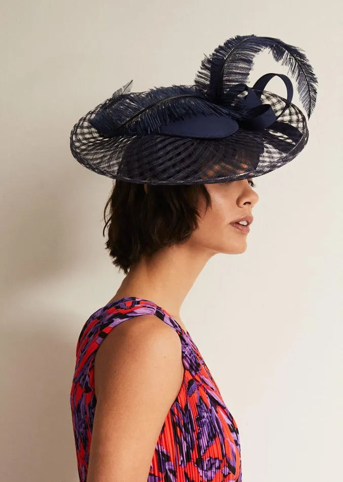 Navy Fascinator French Navy Women Phase Eight Fascinators and Hats
