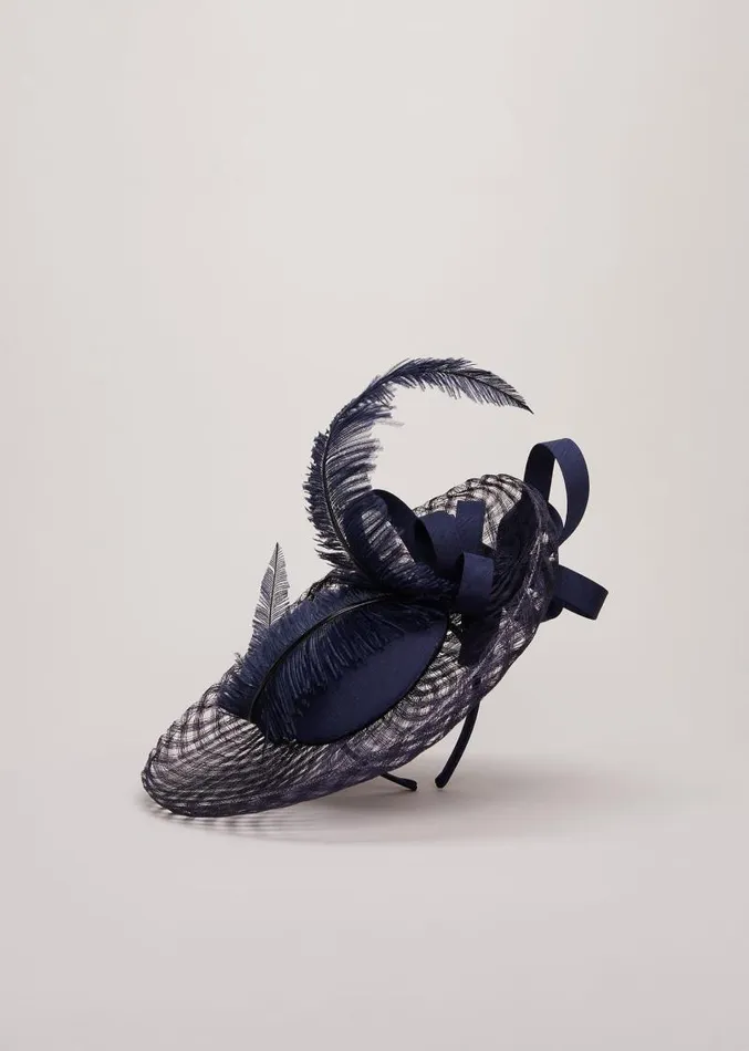 Navy Fascinator French Navy Women Phase Eight Fascinators and Hats