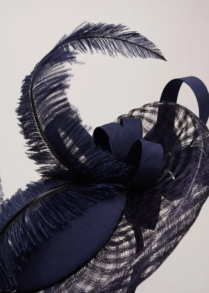 Navy Fascinator French Navy Women Phase Eight Fascinators and Hats