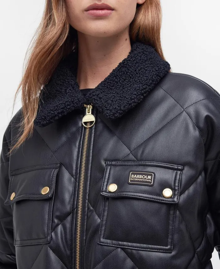 Neutron Quilted Jacket Classic Black Women Barbour Quilted Jackets