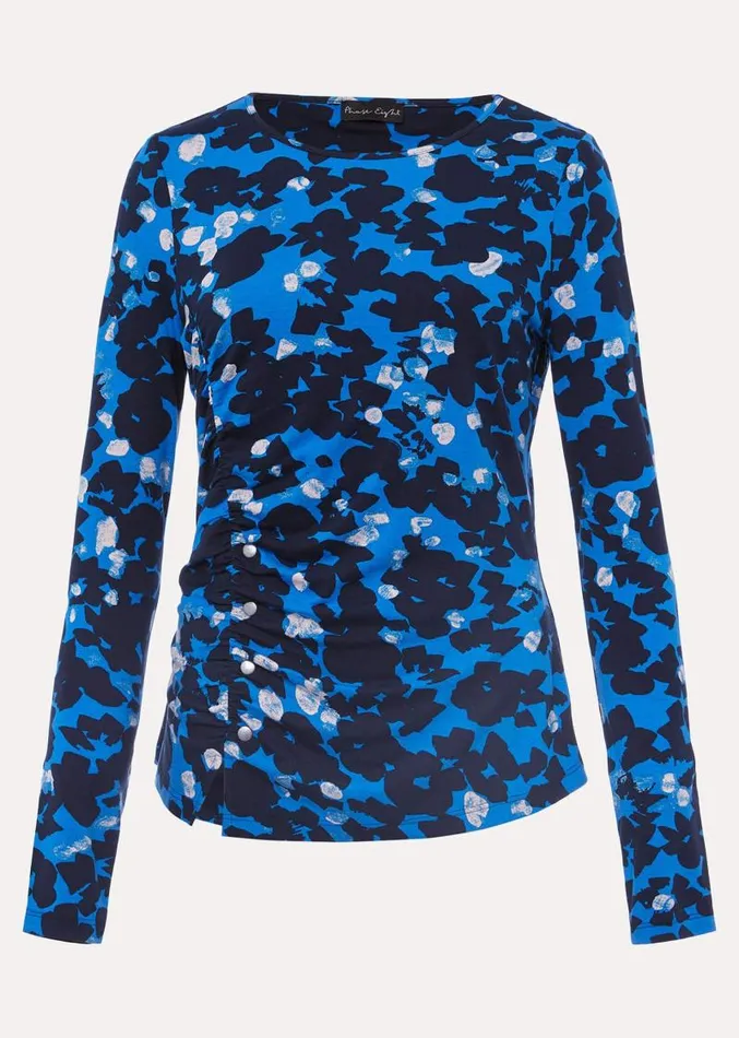 Niya Floral Print Top Bluemulti Women Phase Eight Tops and TShirts