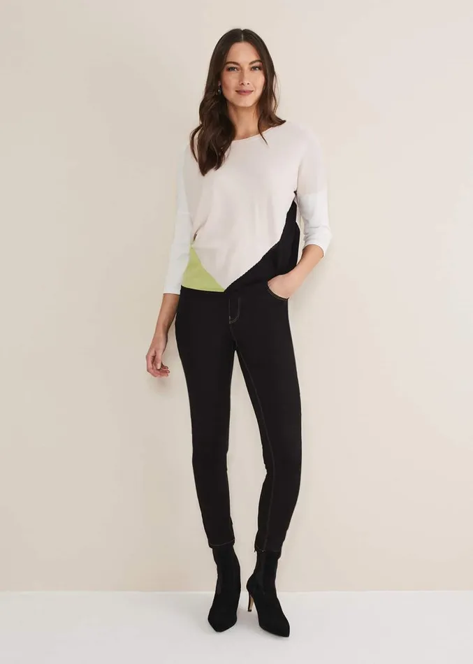 Noella Colour Block Jumper Multicoloured Women Phase Eight Knitwear