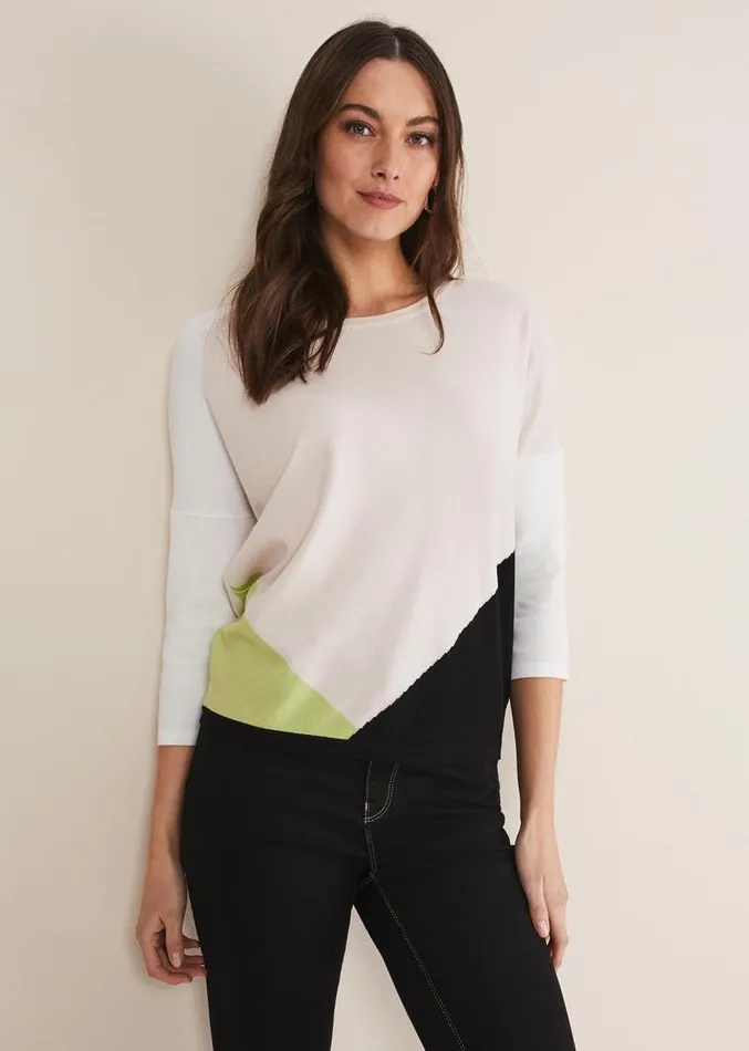 Noella Colour Block Jumper Multicoloured Women Phase Eight Knitwear