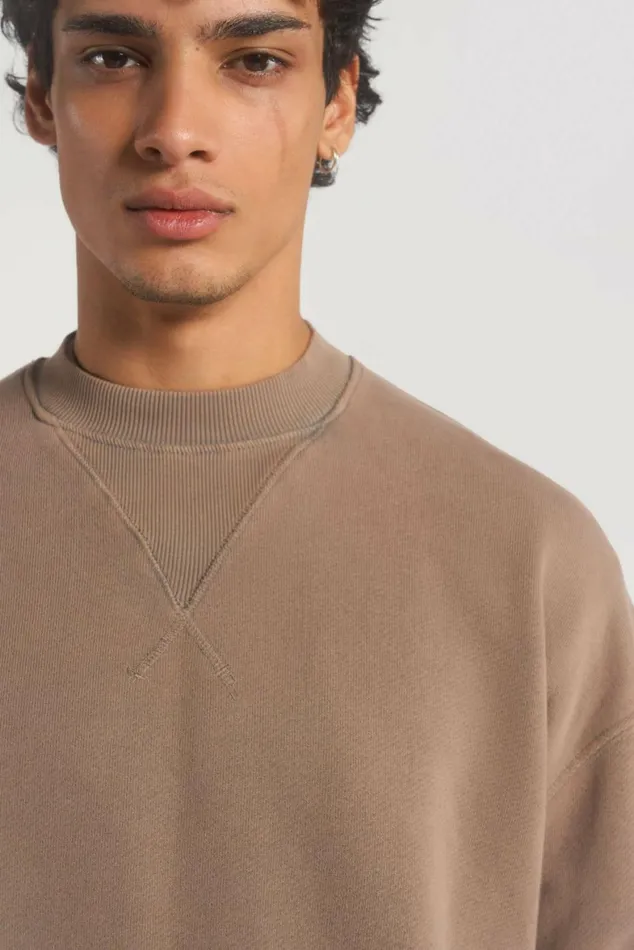 NTRLS Clay Crew Neck Sweatshirt Beige Women Jaded London