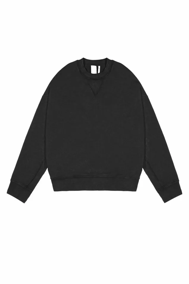 NTRLS Dust Black Crew Neck Sweatshirt Dust Black Women Jaded London