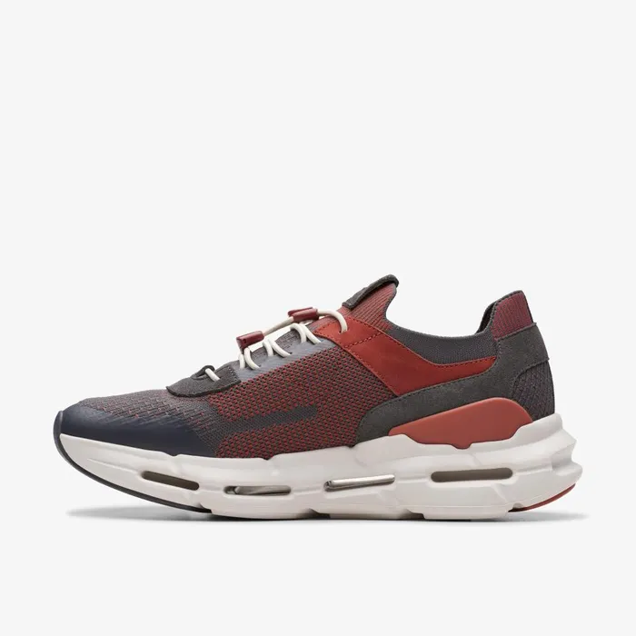 NXE Knit Dark Grey Combination Men Clarks Sneakers