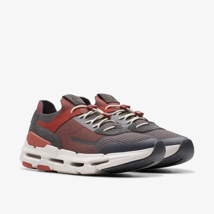 NXE Knit Dark Grey Combination Men Clarks Sneakers