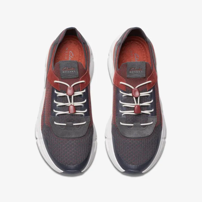 NXE Knit Dark Grey Combination Men Clarks Sneakers