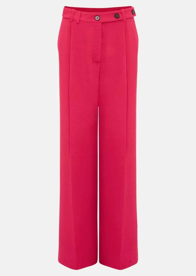 Opal Wide Leg Trousers Raspberry Women Phase Eight Trousers