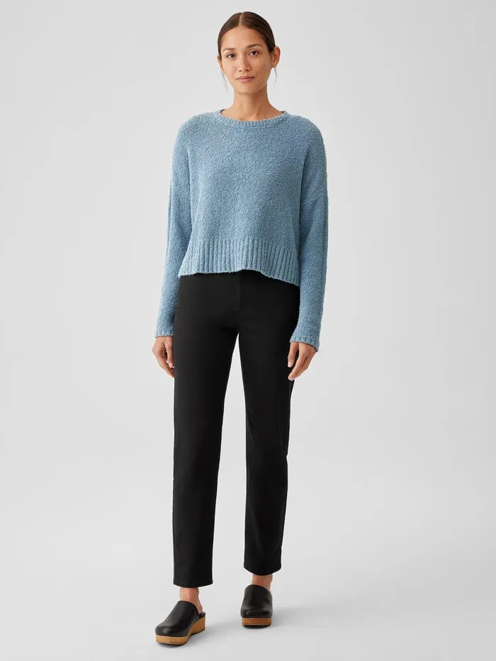 Organic Cotton Denim Slim Jean Black Women Eileen Fisher Pants Shorts and Jumpsuits