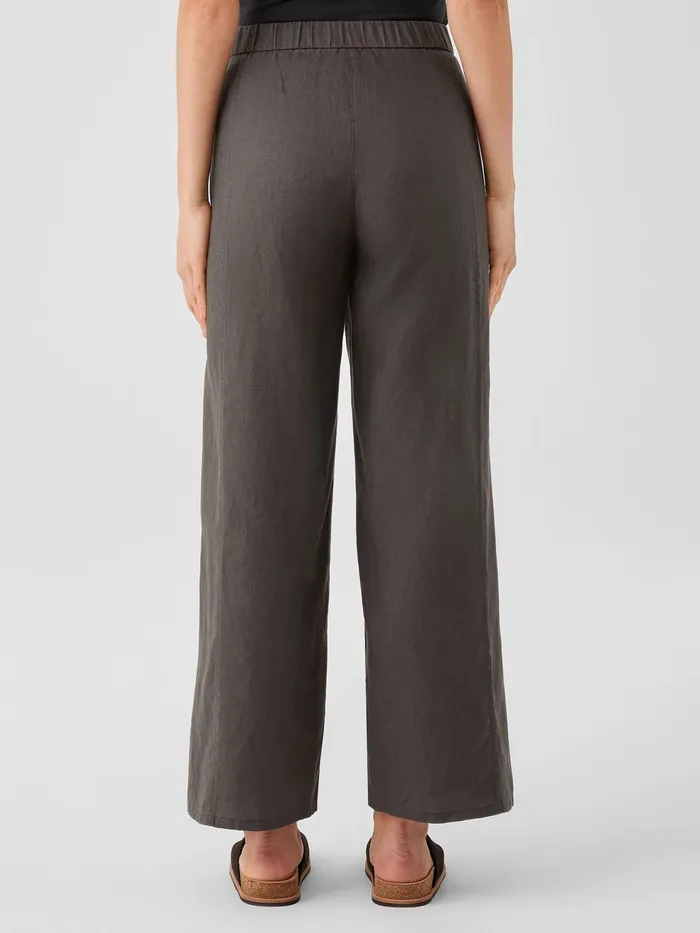 Organic Linen Wide Trouser Pant Grove Women Eileen Fisher Pants Shorts and Jumpsuits