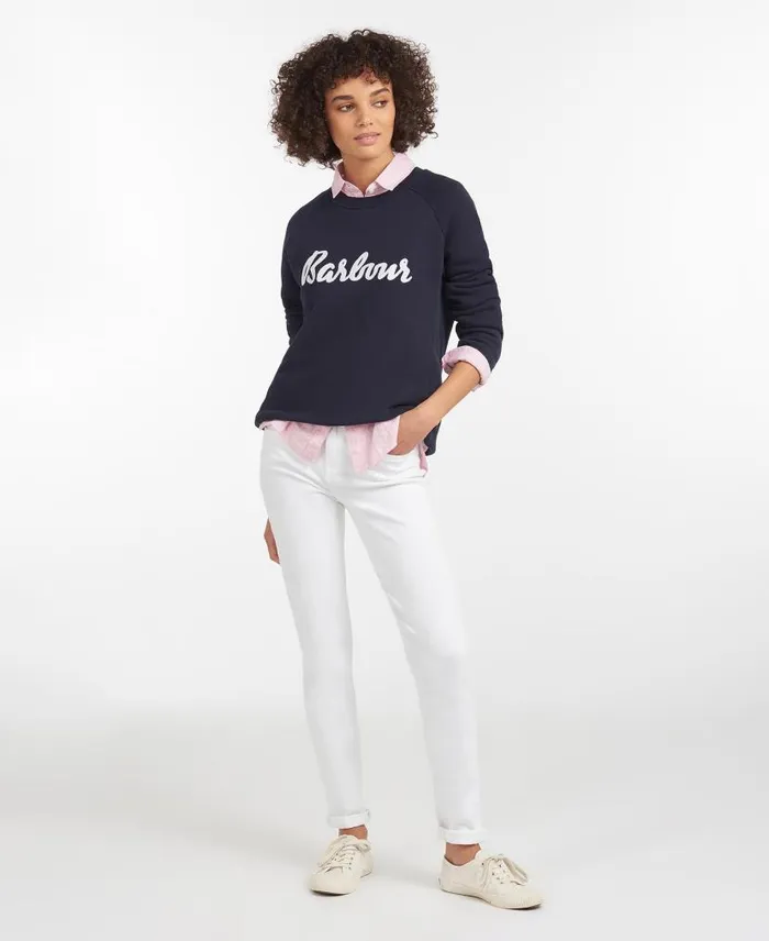 Otterburn Sweatshirt Navy Women Barbour Jumpers