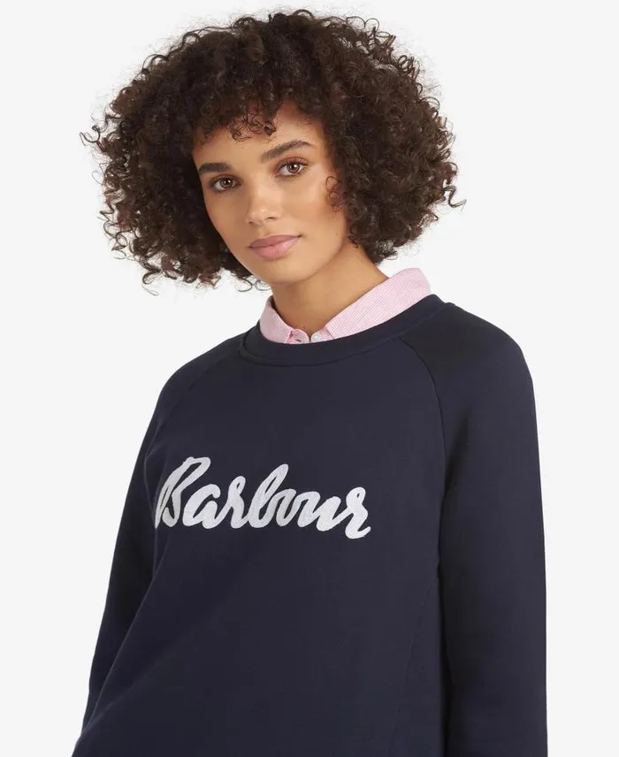 Otterburn Sweatshirt Navy Women Barbour Jumpers