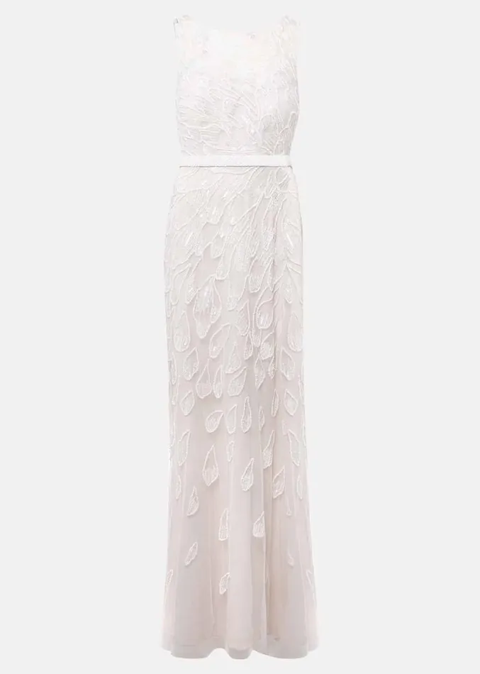 Ottilie Beaded Maxi Wedding Dress Ivory Women Phase Eight Dresses