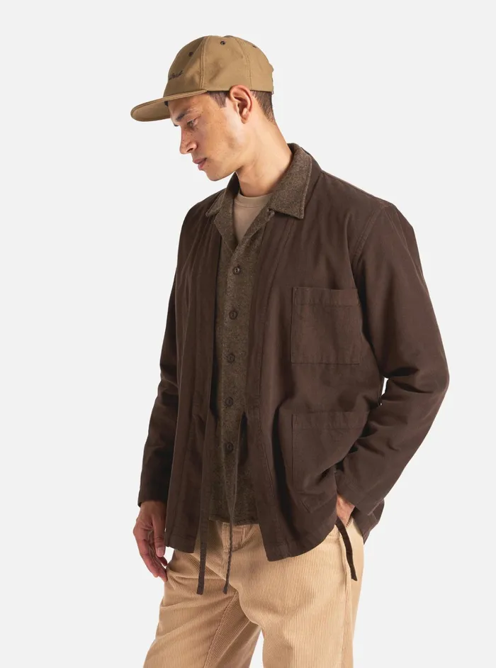 Overshirts Men Universal Works Universal Works Kyoto Work Jacket In Brown Fine Cord