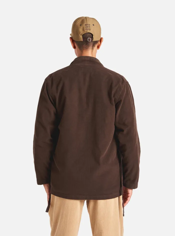 Overshirts Men Universal Works Universal Works Kyoto Work Jacket In Brown Fine Cord