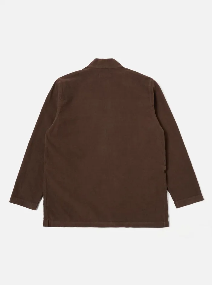 Overshirts Men Universal Works Universal Works Kyoto Work Jacket In Brown Fine Cord