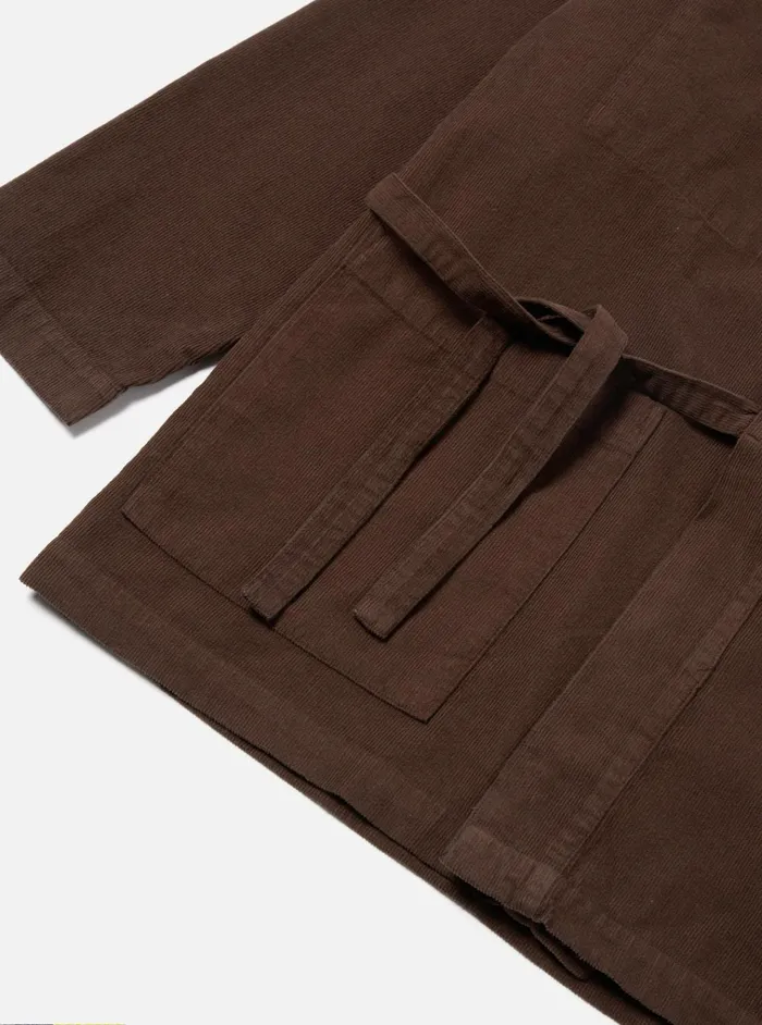 Overshirts Men Universal Works Universal Works Kyoto Work Jacket In Brown Fine Cord