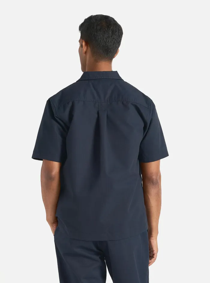 Overshirts Men Universal Works Universal Works Tech Overshirt In Navy Brushed Polytech