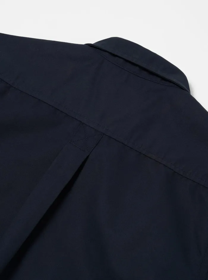 Overshirts Men Universal Works Universal Works Tech Overshirt In Navy Brushed Polytech