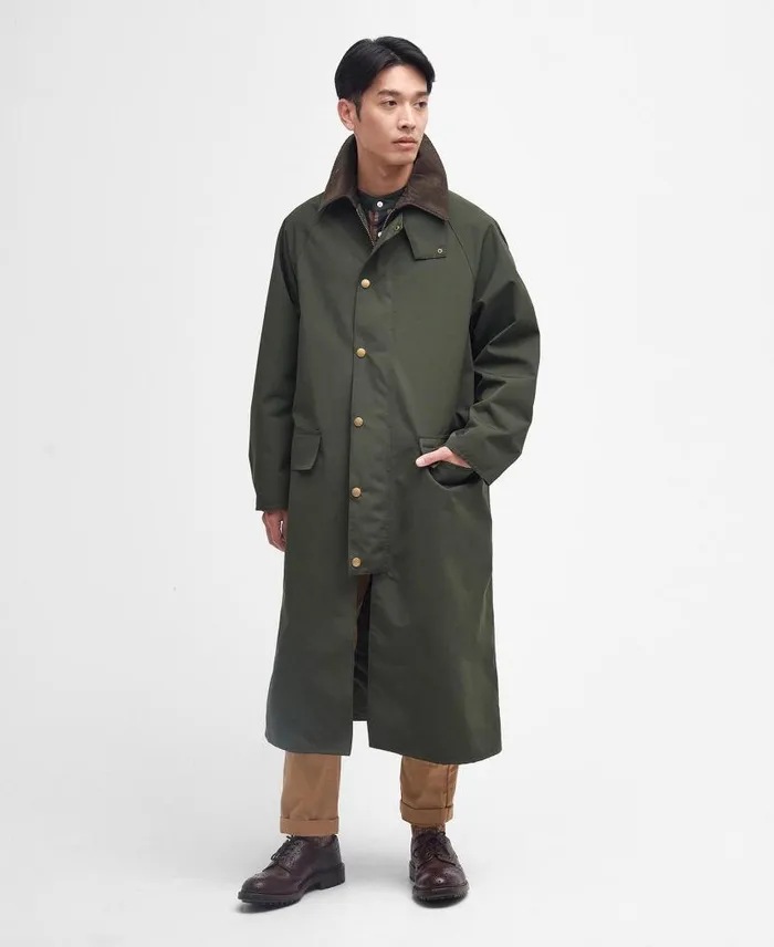 Oversized Burghley Showerproof Jacket Mist Men Barbour Showerproof Jackets