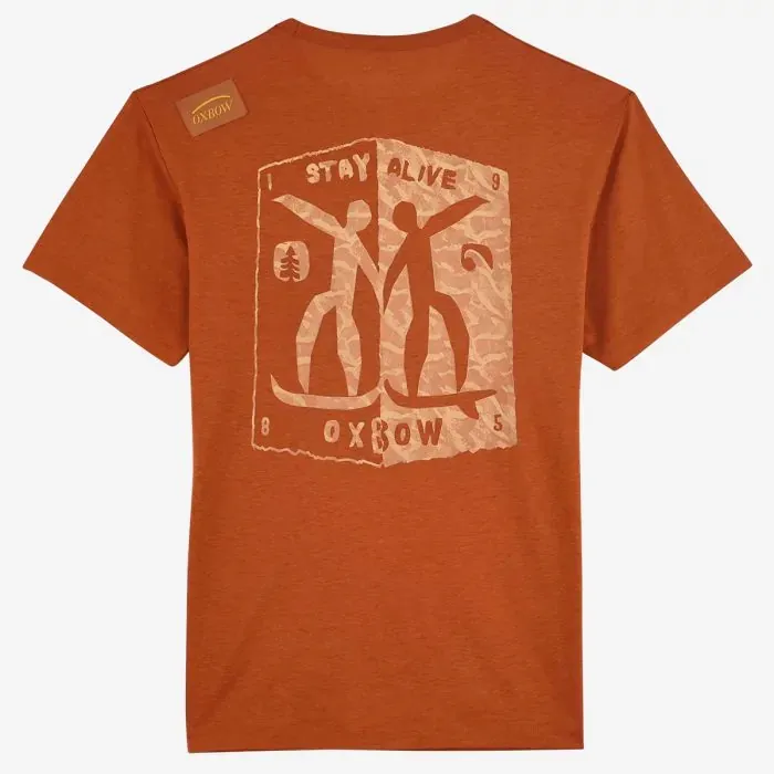 Oxbow Snow And Ski Base Layer Men TeeShirt Aumar 8211 Cuivre