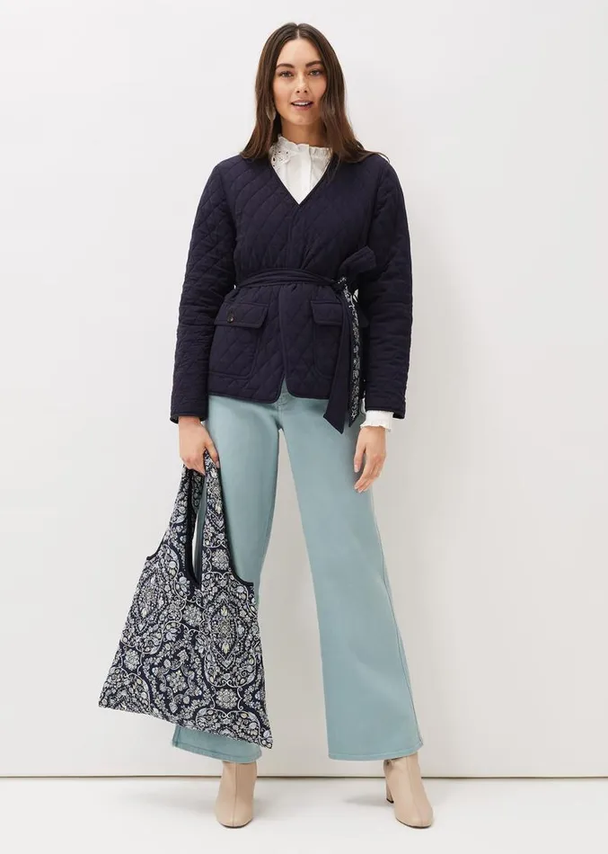 Paisley Print Quilted Shopper Bag Multicoloured Women Phase Eight Bags and Clutches Paisley Print Quilted Shopper Bag Multicoloured Women Phase Eight Bags and Clutches