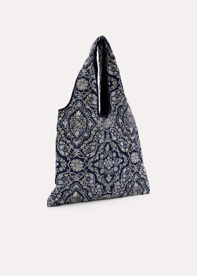 Paisley Print Quilted Shopper Bag Multicoloured Women Phase Eight Bags and Clutches Paisley Print Quilted Shopper Bag Multicoloured Women Phase Eight Bags and Clutches