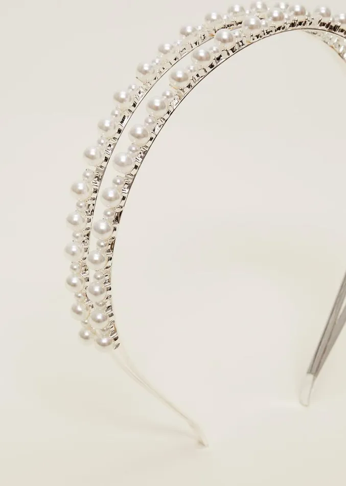 Pearl Headband Silver Women Phase Eight Headbands