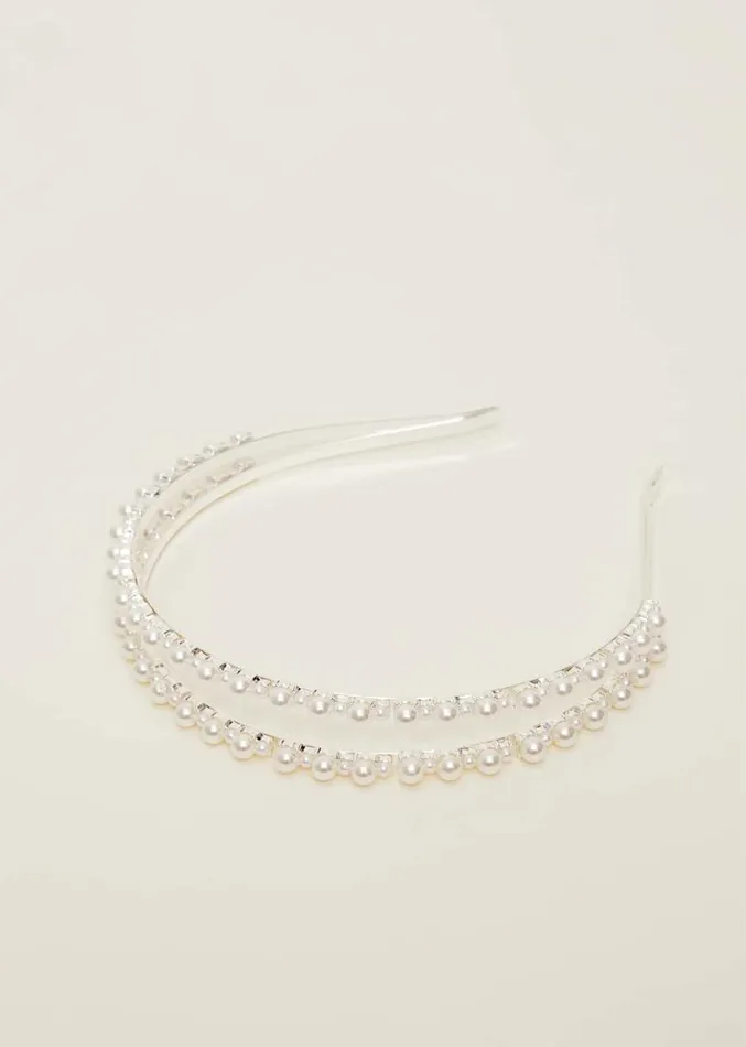 Pearl Headband Silver Women Phase Eight Headbands