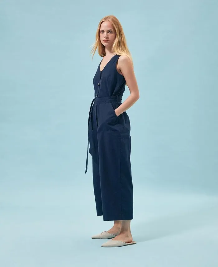 Penrose Jumpsuit Classic Navy Women Barbour Dresses and Skirts