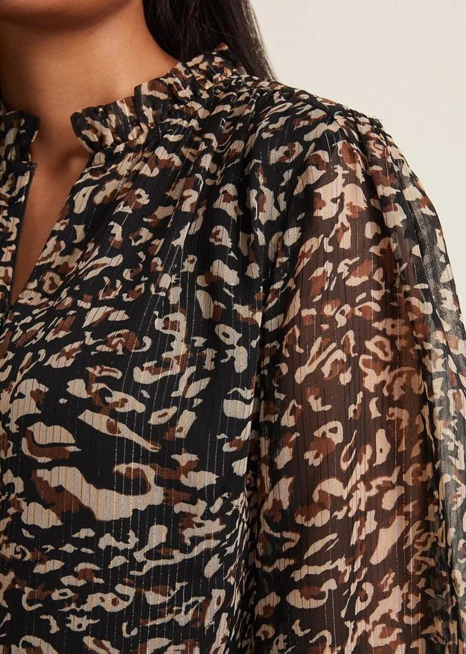 Petite Shreya Leopard Swing Dress Neutral Women Phase Eight Dresses