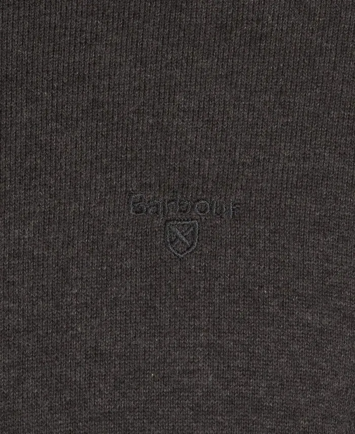 Pima Cotton Crew Neck Navy Men Barbour Jumpers