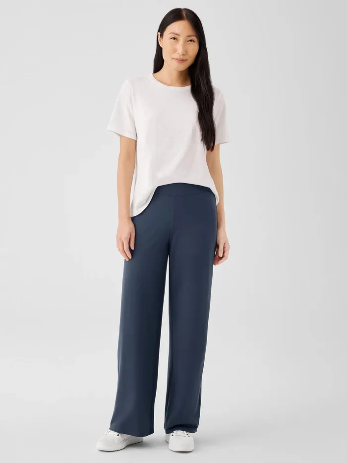 Pima Cotton Stretch Jersey WideLeg Pant Ocean Women Eileen Fisher Pants Shorts and Jumpsuits Pima Cotton Stretch Jersey WideLeg Pant Ocean Women Eileen Fisher Pants Shorts and Jumpsuits