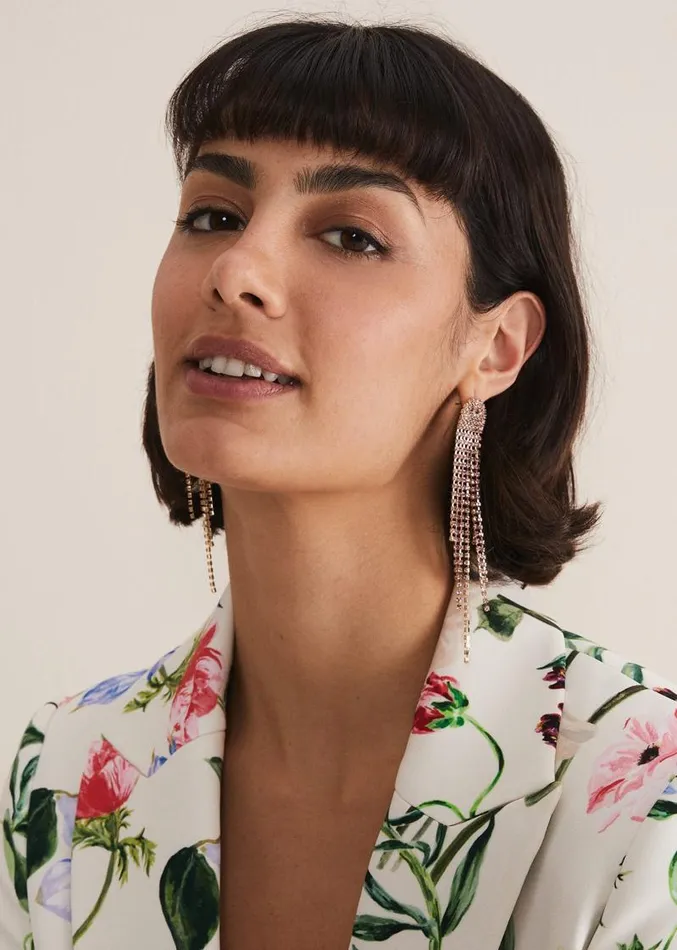 Pink Drop Earrings Pale Pink Women Phase Eight Jewellery