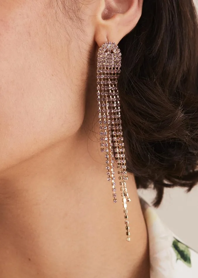 Pink Drop Earrings Pale Pink Women Phase Eight Jewellery
