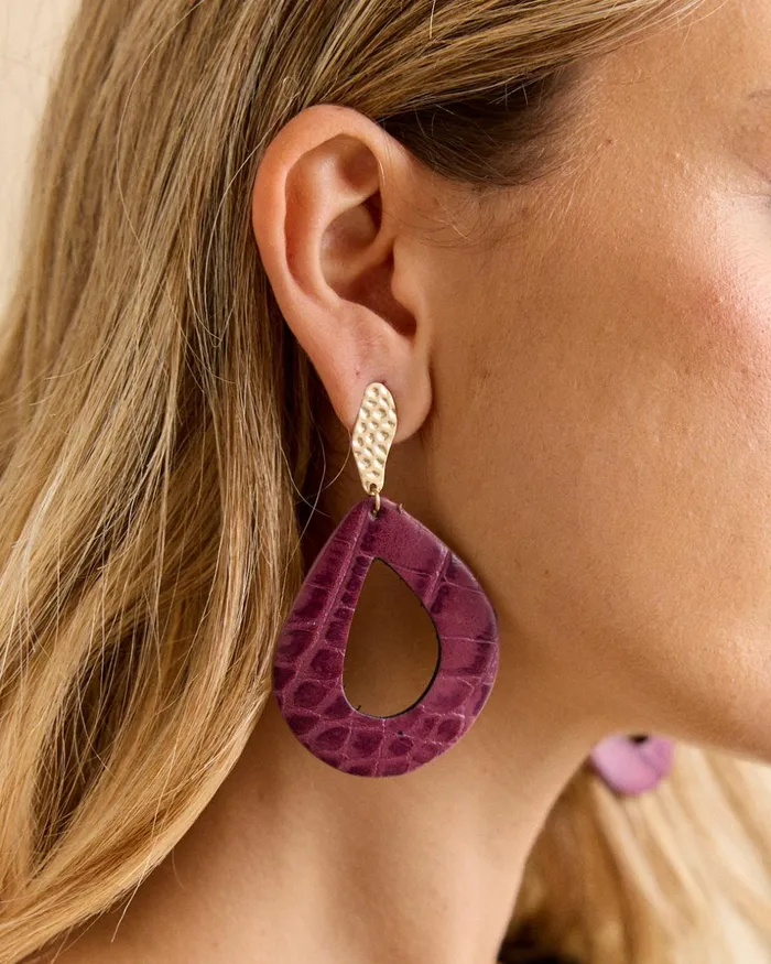 Polin Et Moi Agen Hoop Earring Bougainvillea Women Jewelry