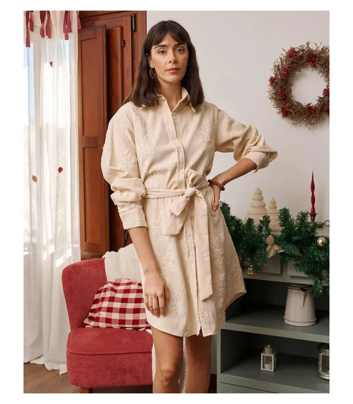 Polin Et Moi Aldansa Corduroy Dress Raw Women Dresses And Jumpsuits